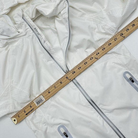Zero Restriction Womens Medium Olivia Hooded Golf Jacket Rain Waterproof White - Picture 4 of 12